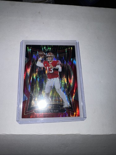 2024 Panini Select - Concourse Brock Purdy #37 Black & Red Shock Prizm