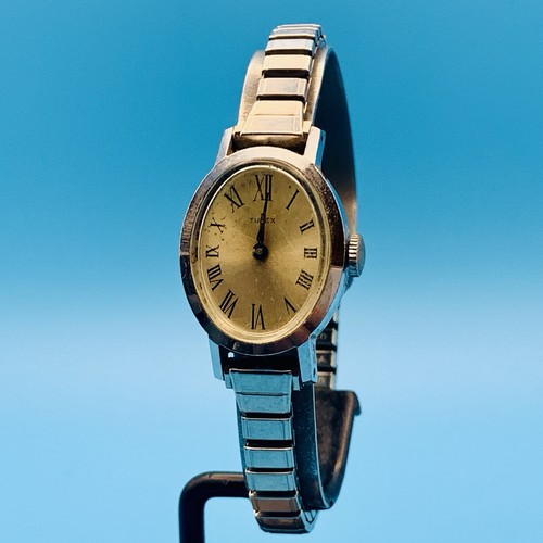 Reloj TIMEX Vintage Mujer Cuerda Manual Funciona VENDIDO COMO ESTÁ REPUESTOS/REPARACIÓN