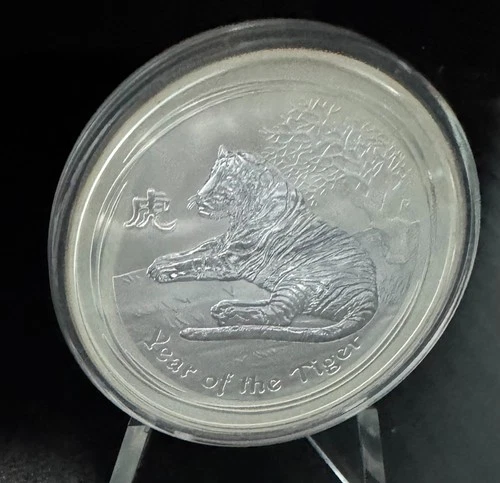 Photo of a 2010-P Australian Silver Lunar 2 oz from an eBay listing that sold on May 11, 2026
