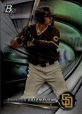 2022 Bowman Platinum Top Prospects #TOP-69 Brandon Valenzuela San Diego Padres