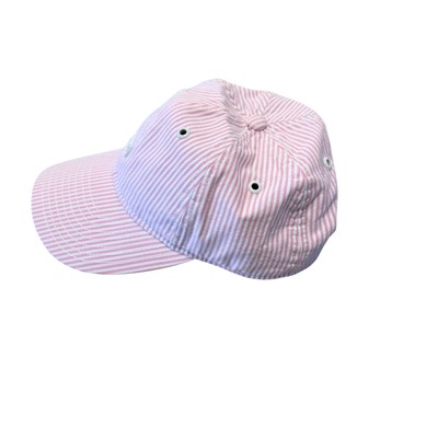 Melin Boathouse California Seersucker Snapback Hat Pink 