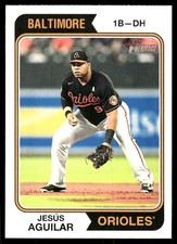 Jesús Aguilar 2023 Topps Heritage #325 Orioles MLB READ FREE SHIP AutographDen