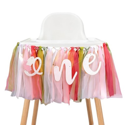 Bunny High Chair Banner 1st Birthday | Some Bunny Is One High Chair Banner, E...