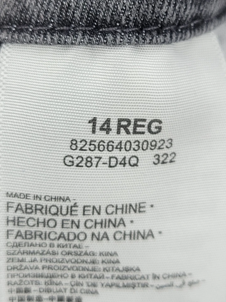 Mono de mezclilla SilverTab para mujer 14 negro descolorido lavado bolsillos occidentales Foto 4 de 4