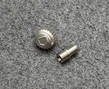 New custom satin pewter crown for Tag Heuer 1000  2000 Series Watches models