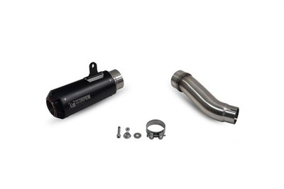 Scorpion Red Power Slip- On Exhaust for Kawasaki Z - Black for