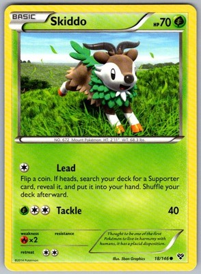 Skiddo Common XY Base Set 18/146 LP