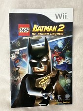 Nintendo Wii Manual Only Lego Batman 2 DC Super Heroes