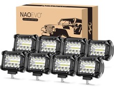 Naoevo 4 Inch Led Pod Lights 480w 48000lm Led Off Roadfog Lights 8 Pcs