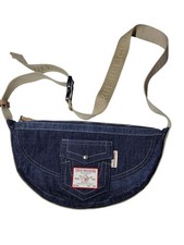 True Religion Half-Moon Denim Crossbody Hobo ...