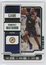 2023-24 Panini Contenders Green Game Ticket Bennedict Mathurin #10 uk2