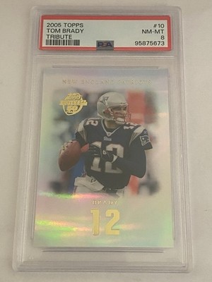 2005 Topps Tom Brady Tribute #10 PSA 8 /1199