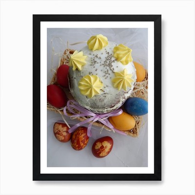 Ostertorte Kunstdruck gerahmt Wandbild Poster Leinwanddruck Bild