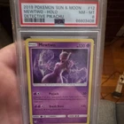 Pokémon TCG Mewtwo Detective Pikachu 2019 Holo Rare 12/18 Psychic HP 130 PSA 8