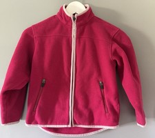 Columbia Girls Small Fleece Zip Up 7-8 Purple Full Zip Long Sleeve Jacket J63