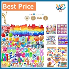 Bulk 1000 Pcs Fidget Sensory Toys Set - Ideal for Birthday Gifts and Goodie Bags