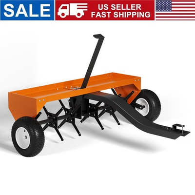 #ad 48quot; Lawn Aerator Tow Behind Plug Aerator Tow Behind Pull Behind Aerator for Lawn $139.69