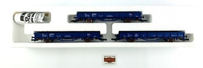 JM865- ROCO H0 44183 - SET 3 LOW EDGE WAGONS NS ''RAILPRO''