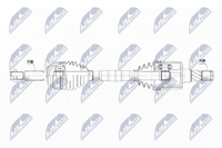 Antriebswelle NTY NPW-CH-078 28Mm FüR Tesla Model 100D AWD 60D 70D 75D 85D 90D