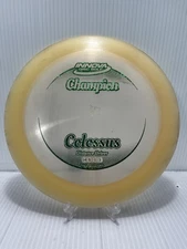 Innova Champion Colossus White Clear 175g Distance Driver Disc Golf Green Foil