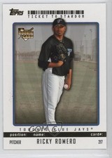 2009 Topps Ticket To Stardom Gold 15/50 Ricky Romero #217 0a1