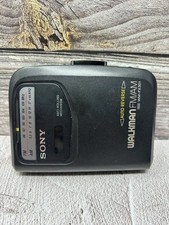 Vintage Sony Walkman AM/FM Radio Portable Cassette Player Black WM-FX301 TESTED