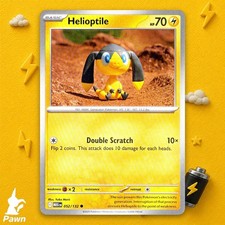 Helioptile 52/132 Mega Evolution Common Pokemon TCG Card Trading Game Near Mint