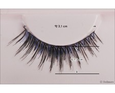 Dollmore OOAK BJD Supplies 13mm Eyelashes for dolls - 28-626 Blue