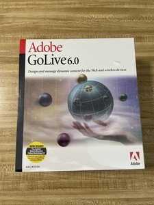 Adobe GoLive 6.0 Macintosh Mac Big Box Vintage Software Sealed