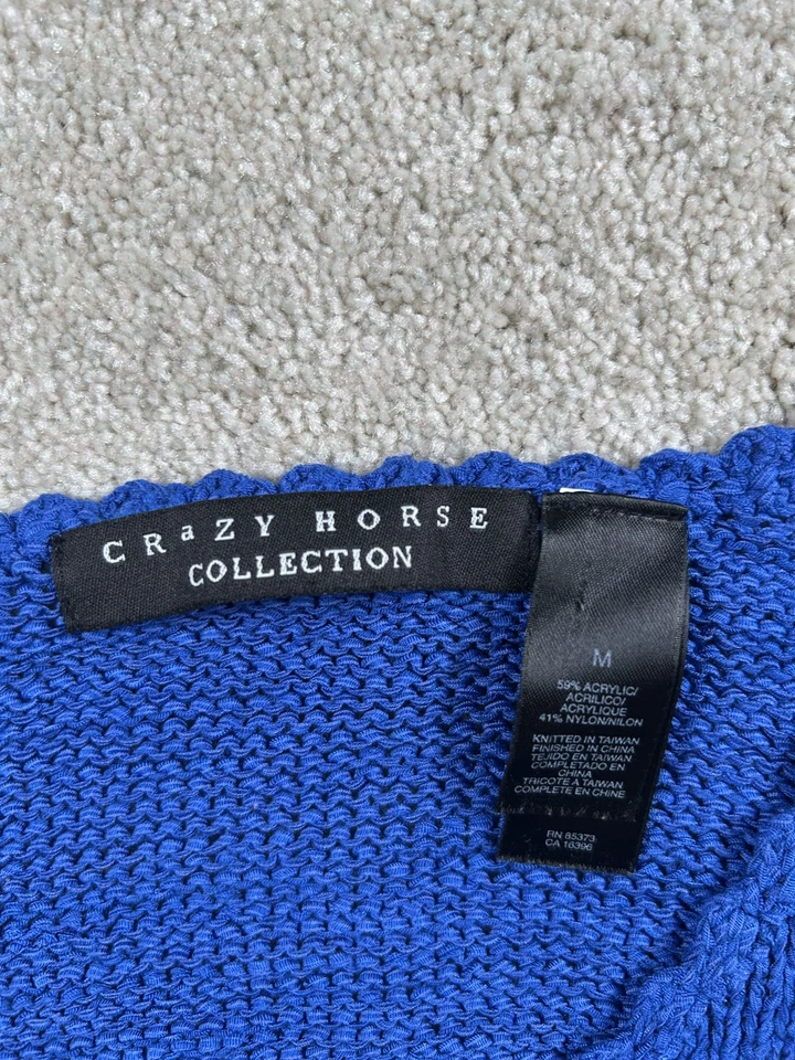 Suéter sin mangas Crazy Horse Collection para mujer tejido mediano Foto 4 de 4