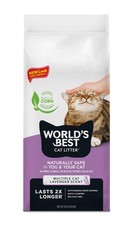 Multiple Cat Clumping Litter Lavender Scented Large 32 Pound