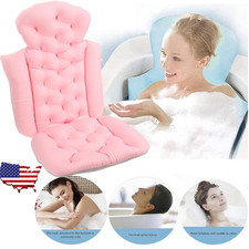 Full Body Bath Pillow for Bathtub, Thick Bathtub Cushion with Laundry Bag, 37x15
