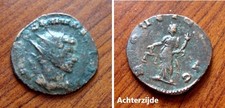 Romeinse bronzen munt keizer Claudius II (268-270 ac.)