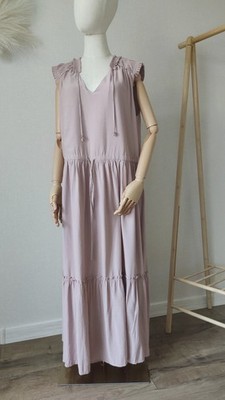 SOFIE SCHNOOR pink long dress, size XL