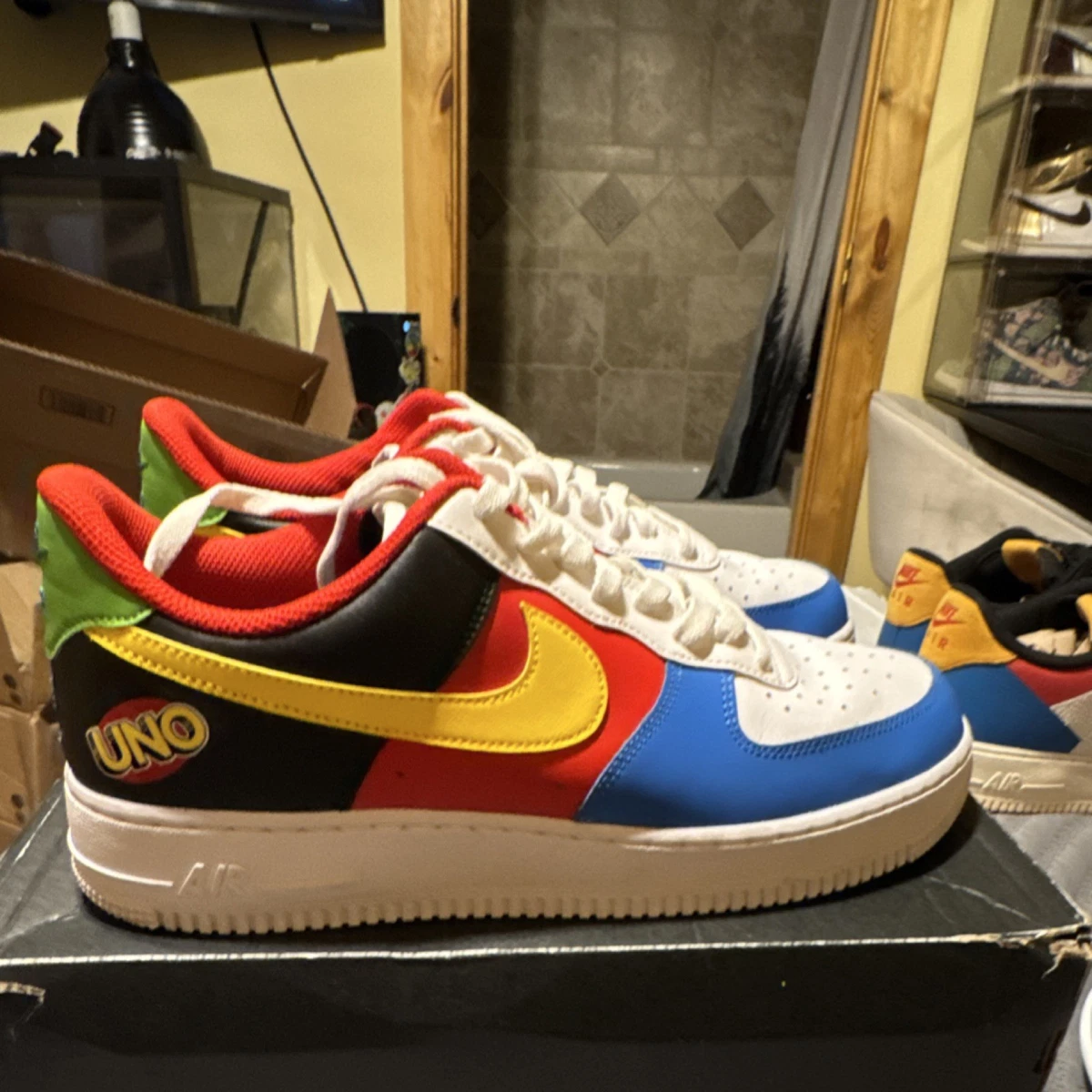 Nike Air Force 1 Low White Bright Blue Green for Sale
