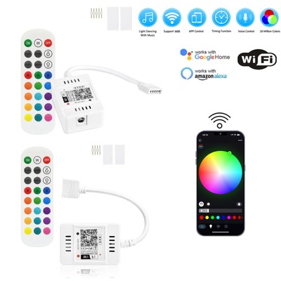 RGB RGBW Stripe LED Zubehör 12V 24V WiFi Controller Fernbedienung Dimmar Timer