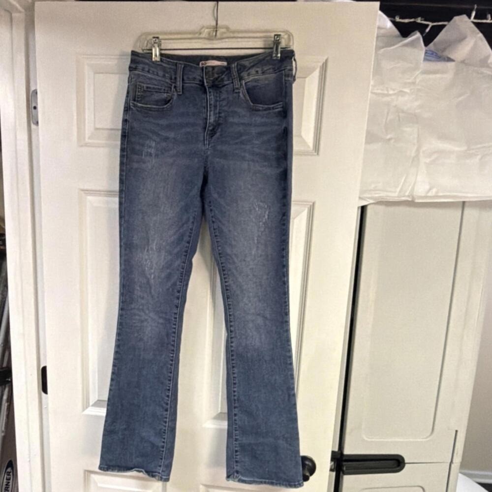 SO Bootcut Blue Denim Jeans Medium Wash Juniors Size 11