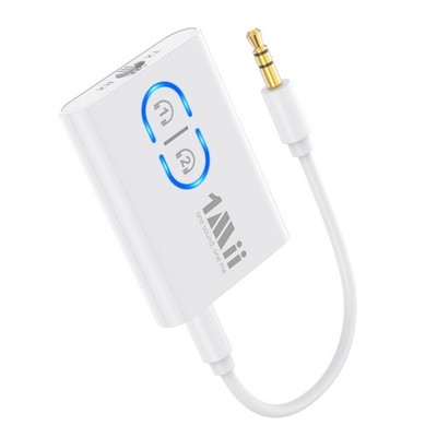 1Mii Bluetooth 5.3 Transmitter Receiver for TV to Wireless Headphones, Dual Link