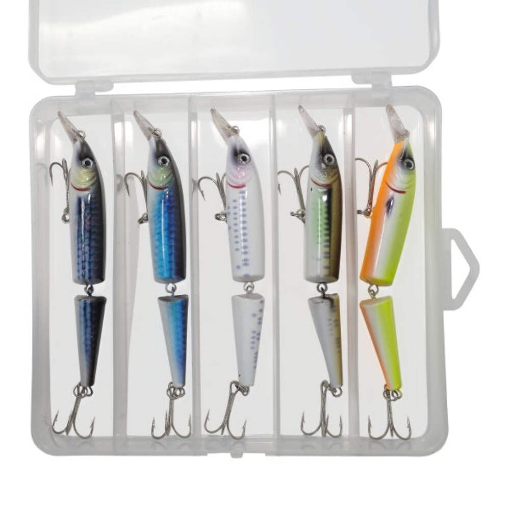 Axia Joiner Floating Topwater Bass Fishing Lures 130mm 13.1g - 5 Lures In Box