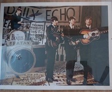 Beatles Poster Beatax Daily Echo Vintage 22x29” RR20-P3