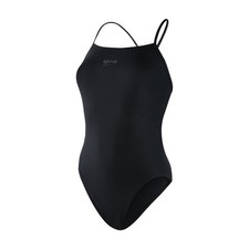 Image of Speedo Women's Eco Endurance+ Thin Strap One Piece Swimsuit | 34, Black