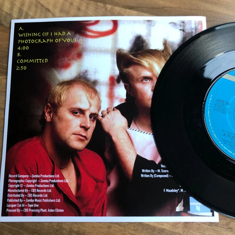 A FLOCK OF SEAGULLS Wishing 45 7" Vinyl Single record with unique Sleeve - Image 4 of 4