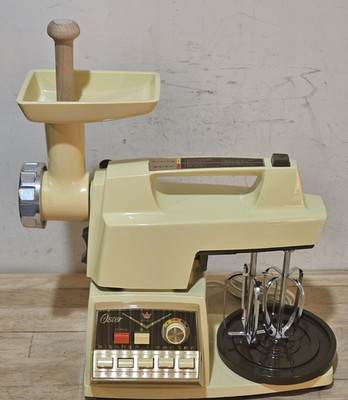 Vtg Oster Regency Kitchen Center 968-14H Mixer Processor Grinder Tested Working