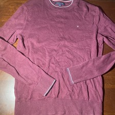 Tommy Hilfiger Pima Cotton Cashmere Men's Jumper Medium Round Neck Pullover