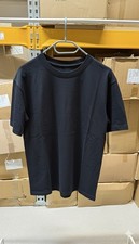 50x T-Shirt Schwarz Neu 100% Baumwollen Restp...