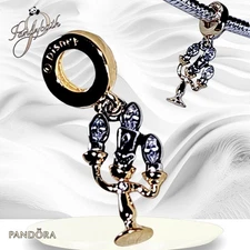 PANDORA New 14k Disney Beauty & the Beast Lumiere Lamp Charm 763985C01 US SELLER