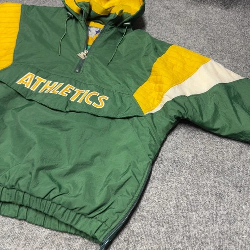 Vintage Starter Oakland A's Athletics Elephant Anorak Puffer Jacket Men Large image 4