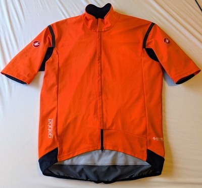 Castelli Gabba RoS 2 Kurzarm Trikot - Orange 3XL - Gore-Tex Infinium