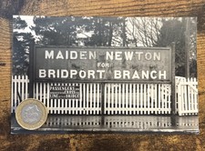 400. MAIDEN NEWTON FOR BRIDPORT BRANCH STATION RAILWAY Locomotive photograph