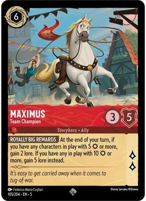Maximus - Team Champion #105/204 Shimmering Skies NM Lorcana
